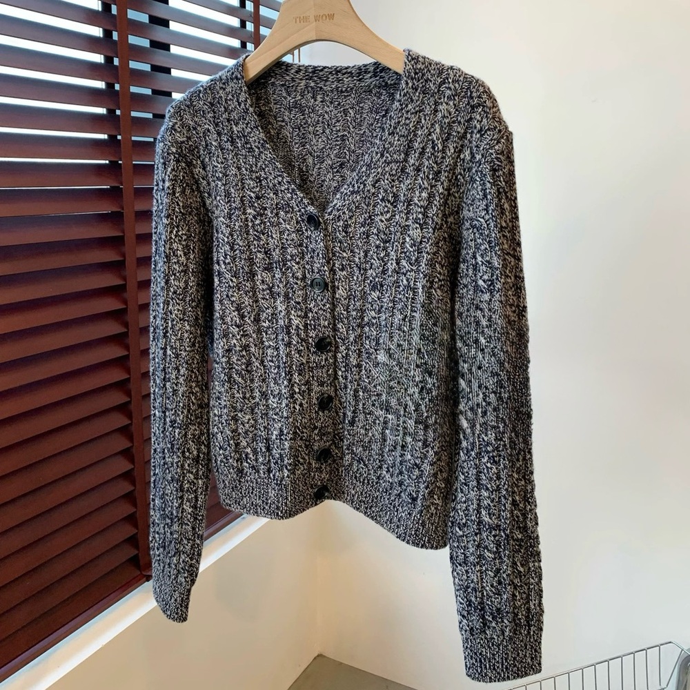 100% Wool Knit Cardigan